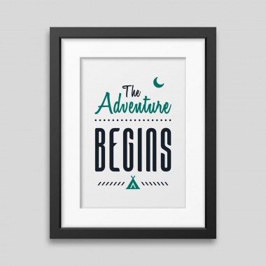 The adventure begins Framed poster